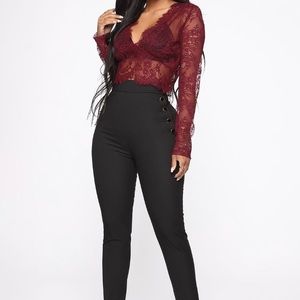 High waisted formal pants